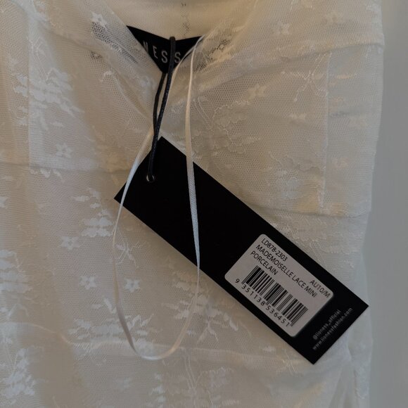 NWT LIONESS MADEMOISELLE LACE MINI - PORCELAINš¤ - Picture 7 of 7